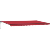 vidaXL Automatska uvlačiva tenda Crvena 600x350 cm, Zamjenski materijal za tenda za okvir 6x3.5 m Crvena | shoptok.hr