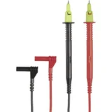 Varnostni merilni kabel-set [testna konica - 4 mm-vtič] 130 cm črne/rdeče barve KS17-2, (20422526)
