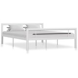  Okvir za krevet bijelo-crni metalni 140 x 200 cm | shoptok.hr