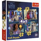 Trefl Disney+Wish: Želja 4 u 1 slagalica - | shoptok.hr
