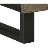 TV ormarić crni 100 x 33 x 46 cm od masivnog drva manga | shoptok.hr