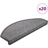 vidaXL Podloge za stopnice 20 kosov temno siva 65x24x4 cm | Shoptok.si
