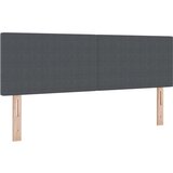  Postelja na vzmet z vzmetnico & LED temno siva 140x200 cm karirasta tkanina, (22083203) | Shoptok.si