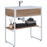 MID.YOU Kombiniran Umivalnik Bitila 80, Bela, Barva Hrasta | Shoptok.si