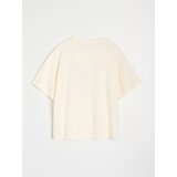 Sinsay Pamučna majica s izvezenim tekstom | shoptok.hr