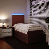 vidaXL Box spring postelja z vzmetnico roza 100x200 cm žamet | Shoptok.si