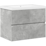  2-dijelni set kupaonskog namještaja siva boja betona drveni 60 x 38.5 x 45 cm | shoptok.hr