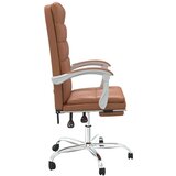  Uredski naslonjač od umjetne kože smeđi | shoptok.hr