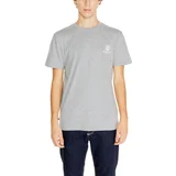 Aquascutum ACTIVE COTTON SMALL LOGO T-SHIRT AA_SS23_TS004 Siva