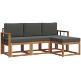  Set vanjskih sofa 4 kom. Prirodna i antracit | shoptok.hr