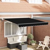 Nadstrešnica Crna 350 x 250 cm Poliester i metal | shoptok.hr