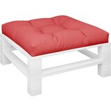  Jastuk za palete crveni 80 x 80 x 12 cm od tkanine | shoptok.hr