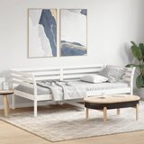  Dnevni krevet bez madraca bijeli 90 x 200 cm masivna borovina Cene