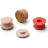 Liewood set 8 žigov iz silikona earl tuscany rose multi mix Cene