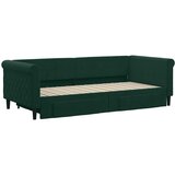  Dnevni krevet na razvlačenje tamnozeleni 90 x 200 cm baršunasti | shoptok.hr