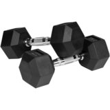 Rebel HEX 2x5 kg gumene bučice od lijevanog željeza ACTIVE Slike