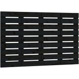  Zidno uzglavlje crni 106 x 3 x 63 cm od masivne borovine | shoptok.hr