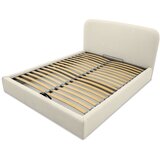 Scandic Krem tapecirani bračni krevet s prostorom za odlaganje s podnicom 160x200 cm Sea – | shoptok.hr
