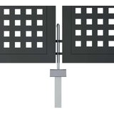 vidaXL Vrtna vrata antracitna 300x200 cm jeklo | Shoptok.si