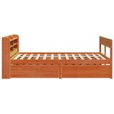  Okvir kreveta bez madraca voštano smeđi 135x190 cm od borovine | shoptok.hr