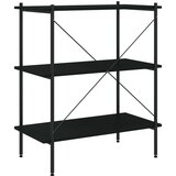vidaXL police s 3 razine crne 80 x 40 x 92 cm | shoptok.hr