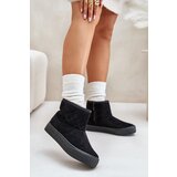 Big Star Ankle snow boots with zip insulated with fur Big Star black | Shoptok.si