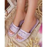 Resti Royalfashion Purple women's flip-flops with buckle Rydr | shoptok.hr