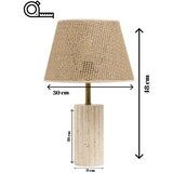 Opviq Stona lampa Astra, Krem | Eponuda.ba