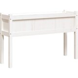  Vrtna sadilica s nogama bijela 110x31x70 cm od masivne borovine | Eponuda.com