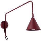 Sollux Lighting Stenska svetilka NOX 1 burgund s stikalom, (5000352062) | Shoptok.si