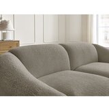 Bobochic Paris Siva/smeđa sofa od bouclé tkanine 230 cm Tina – | shoptok.hr
