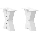  Noge za klub stolić u obliku slova X, 2 kom, bijele, 30 x (30-31) cm, čelik | shoptok.hr