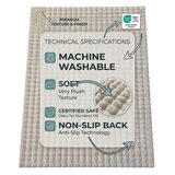 Mila Home Periv tepih boje slonovače 100x250 cm Bubble Emarald – | shoptok.hr
