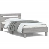 vidaXL Okvir za krevet s uzglavljem boja hrasta 100x200 cm drveni | shoptok.hr