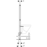 Geberit Montažni element za bide Duofix Basic (Premazano, Visina: 112 cm) | shoptok.hr
