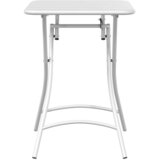 Bistro Stol Bijelo 55 x 55 x 72,5 cm Čelik s prahom | shoptok.hr