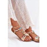 ARTIKER Women's Flat Sandals With Woven Strap And Decoration | Shoptok.si