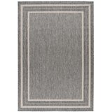 Kayoom RAVNO TKANA PREPROGA 200/290 cm tkano srebrne barve | Shoptok.si