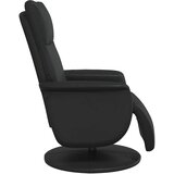  Naslonjač od umjetne kože s osloncem za noge crni | shoptok.hr