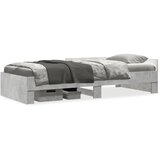  Okvir kreveta boja betona 90 x 190 cm od konstruiranog drva | shoptok.hr