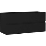 vidaXL Omarica za umivalnik črna 100x38,5x45 cm iverna plošča | Shoptok.si