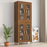 Viseći zidni ormarić boja smeđeg hrasta 69 5 x 34 x 90 cm | shoptok.hr