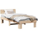  Krevetna konstrukcija Prirodna 75 x 190 cm Čvrsto borovo drvo | shoptok.hr