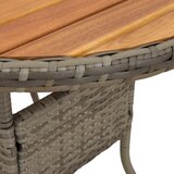  Stol za večeru s pohranom Siva i Akacija 70 x 70 x 73 cm | shoptok.hr