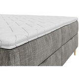 MID.YOU POSTELJA Z VZMETNICO 180 cm x 200 cm , les, tekstil, leseni material siva | Shoptok.si