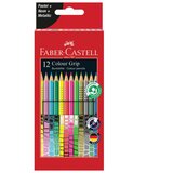  BOJE DRVENE 12BOJA GRIP 2001 (NEON PLUS METALIK PLUS PASTEL) FABER-CASTELL 201569 BLISTER | Shoptok.si