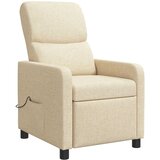  Fotelja s nagibom Krem Tkanina | shoptok.hr