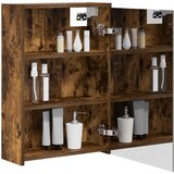  Kupaonski ormar s ogledalom Dimljeni hrast 43 x 16 x 62.5 cm | shoptok.hr