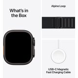 Apple watch ultra 3 alpine loop crna MF0X4QF/A velikost zapestnice: large 49mm crna titanova škatla | Shoptok.si