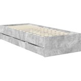  Krevetna konstrukcija s ladicama Betonski sivi 75 x 190 cm | shoptok.hr
